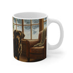 Acrylic Labrador Retriever - Winter Hearth | Ceramic Mug 11oz