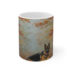 Acrylic German Shepherd - Autumn Woods | Ceramic Mug 11oz