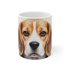 Beagle Watercolor Butterfly Bloom Gift Set — Mug + Coaster + Sticker | Tritan