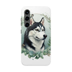 Siberian Husky Watercolor Botanical Wreath Phone Case | Premium Dog Prints | Tritan — view 9 of 28