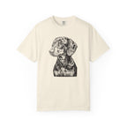 Dachshund Woodcut Art Shirt | Comfort Colors Tee