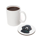 Poodle Low Poly Cool Jewel Cork Back Coaster | Dog Lover Gift