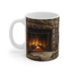 Acrylic Australian Shepherd - Winter Hearth | Ceramic Mug 11oz