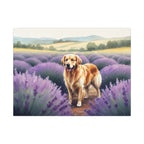 Golden Retriever Watercolor Canvas Wall Art, Dog Lover Gift, Pet Art Print, Dog Mom Decor, Ready to Hang Stretched Canvas