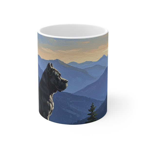 Acrylic Gallery Print Cane Corso - Mountain Overlook | Ceramic Mug 11oz