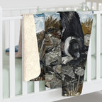 Acrylic Gallery Print Siberian Husky - Coastal Cliffside | Sherpa Fleece Blanket — view 6 of 9