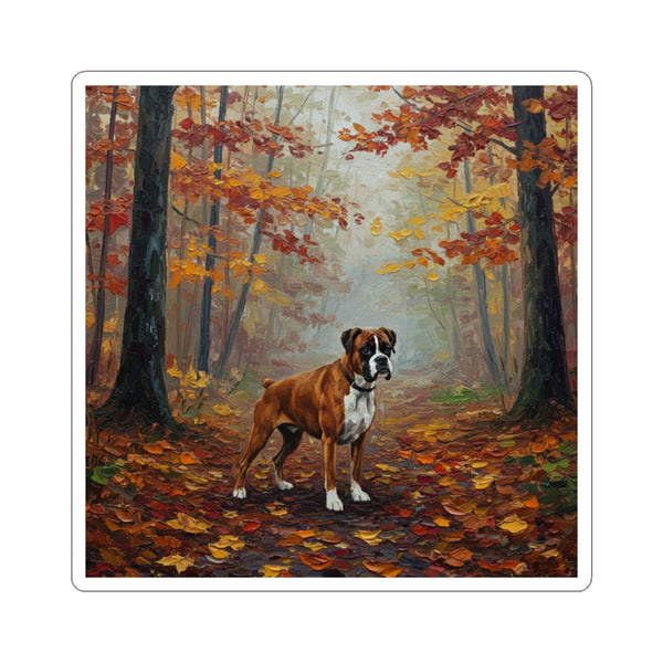 Acrylic Boxer - Autumn Woods | Kiss-Cut Stickers