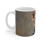 Yorkshire Terrier Oil Portrait Ceramic Mug 11oz | Premium Dog Art | Tritan