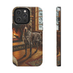 Acrylic German Shorthaired Pointer - Winter Hearth | Tough Phone Case
