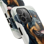 Rottweiler Watercolor Botanical Wreath Phone Case | Premium Dog Prints | Tritan — view 17 of 28