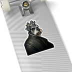 Miniature Schnauzer Kings & Queens Royal Portrait Sticker, Dog Portrait Vinyl Decal, Kiss-Cut Sticker, Miniature Schnauzer Lover Gift