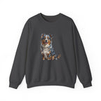 Australian Shepherd Sweatshirt | Painterly Dog Art Crewneck | Aussie Mom Gift | Cozy Pullover for Dog Lovers | Pet Portrait Apparel