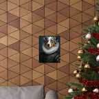Australian Shepherd Renaissance Royal Portrait Matte Poster, Regal Dog Art Print, Australian Shepherd Lover Gift, Wall Art