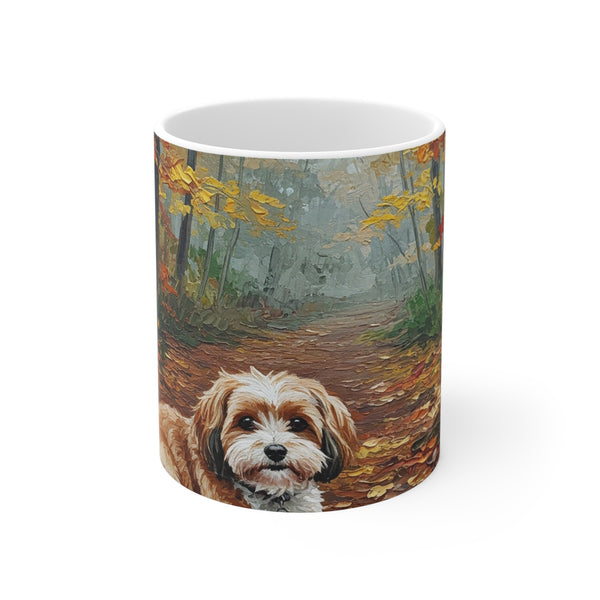 Acrylic Havanese - Autumn Woods | Ceramic Mug 11oz