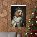 Poodle Kings & Queens Royal Portrait Matte Poster, Regal Dog Art Print, Poodle Lover Gift, Wall Art