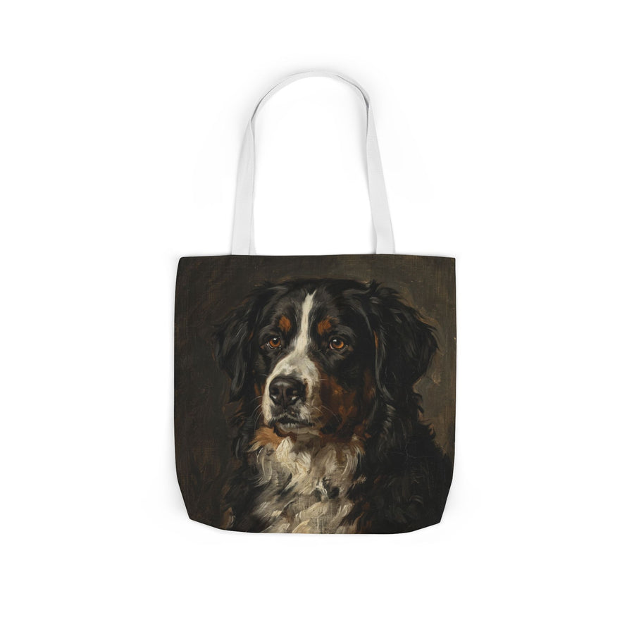 Bernese Mountain Dog Tote Bag | Painterly Dog Art Canvas Tote | Berner Mom Gift | Dog Lover Market Bag | Pet Portrait Accessory
