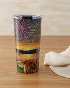 Independence Pups Golden Retriever Tumbler 20oz | Tritan