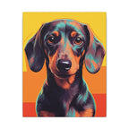 Dachshund Pop Art Canvas Wall Art | Doxie Dog Lover Gift | Modern Pet Decor | Vibrant Wiener Dog Art Print