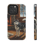 Acrylic Siberian Husky - Winter Hearth | Tough Phone Case
