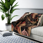 German Shepherd Comic Pop Art Throw Blanket | Premium Dog Art | Tritan