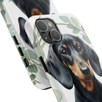 Dachshund Watercolor Botanical Wreath Phone Case | Premium Dog Prints | Tritan — view 20 of 28