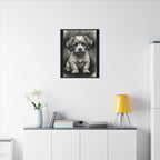 Havanese Charcoal Portrait Canvas Wall Art | Dog Lover Gift | Pet Memorial | Havanese Mom Gift | Home Decor