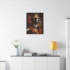 Boxer Renaissance Royal Portrait Canvas Wall Art, Regal Dog Painting, Boxer Lover Gift, Stretched Canvas