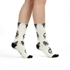 Boston Terrier Socks | Fun All Over Print Dog Socks | Boston Mom Gift | Cute Crew Socks for Dog Lovers | Stocking Stuffer — primary view