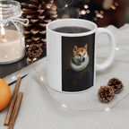 Shiba Inu Renaissance Portrait Mug, Dog Lover Gift, Pet Owner Decor, Regal Shiba Coffee Cup, Art Fan Present