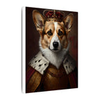 Pembroke Welsh Corgi Kings & Queens Royal Portrait Canvas Wall Art, Regal Dog Painting, Pembroke Welsh Corgi Lover Gift, Stretched Canvas