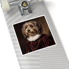 Havanese Renaissance Royal Portrait Sticker, Dog Portrait Vinyl Decal, Kiss-Cut Sticker, Havanese Lover Gift
