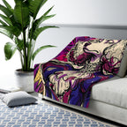 Poodle Comic Pop Art Throw Blanket | Premium Dog Art | Tritan