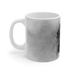 Beagle Charcoal Portrait Ceramic Mug 11oz | Premium Dog Art | Tritan