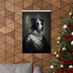 Border Collie Kings & Queens Royal Portrait Matte Poster, Regal Dog Art Print, Border Collie Lover Gift, Wall Art