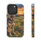 German Shepherd Acrylic Gallery Print Sunset Prairie Phone Case | Premium Dog Prints | Tritan — secondary view