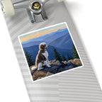 Acrylic Poodle - Mountain Overlook | Kiss-Cut Stickers