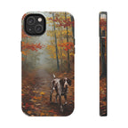 Acrylic German Shorthaired Pointer - Autumn Woods | Tough Phone Case