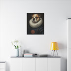 English Bulldog Renaissance Royal Portrait Canvas Wall Art, Regal Dog Painting, English Bulldog Lover Gift, Stretched Canvas