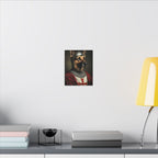German Shepherd Medieval Knight Portrait Canvas Wall Art, Regal Dog Painting, German Shepherd Lover Gift, Stretched Canvas