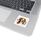Beagle Watercolor Wildflower Field Kiss-Cut Stickers | Premium Dog Prints | Tritan — view 11 of 12