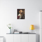 Golden Retriever Kings & Queens Royal Portrait Canvas Wall Art, Regal Dog Painting, Golden Retriever Lover Gift, Stretched Canvas