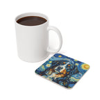 Bernese Mountain Dog Post-Impressionist Oil Painting Coaster - Berner Dog Lover Gift, Pet Portrait Decor