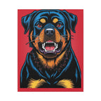 Comic Book Rottweiler Canvas — Bold Dog Wall Art