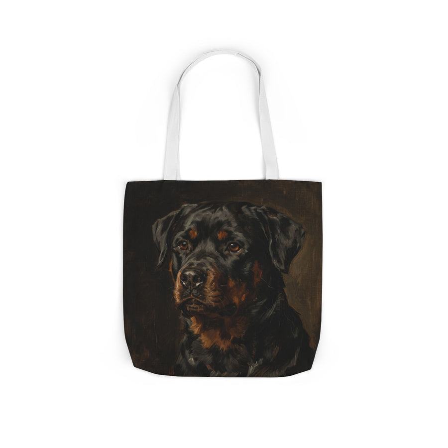 Rottweiler Tote Bag | Painterly Dog Art Canvas Tote | Rottie Mom Gift | Dog Lover Market Bag | Pet Portrait Accessory