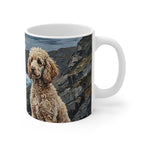 Acrylic Gallery Print Poodle - Coastal Cliffside | Ceramic Mug 11oz — view 3 of 4