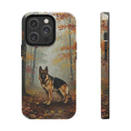 Acrylic German Shepherd - Autumn Woods | Tough Phone Case