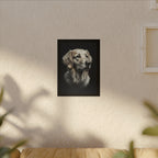 Golden Retriever Stained Glass Canvas Wall Art, Dog Lover Gift, Pet Portrait Print, Golden Retriever Art, Home Decor