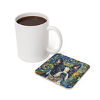 Boston Terrier Post-Impressionist Oil Painting Coaster | Dog Art Decor Gift | Premium Pet Portrait Drink Mat for Dog Lovers