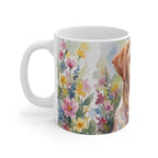 Labrador Retriever Watercolor Ceramic Coffee Mug 11oz, Soft Dog Painting, Labrador Retriever Lover Gift