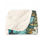 French Bulldog Low Poly Prairie Sherpa Fleece Blanket | Dog Lover Gift